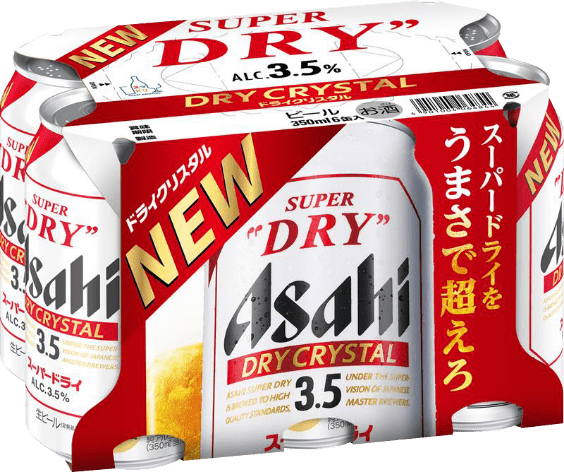 ドライクリスタル6缶パック